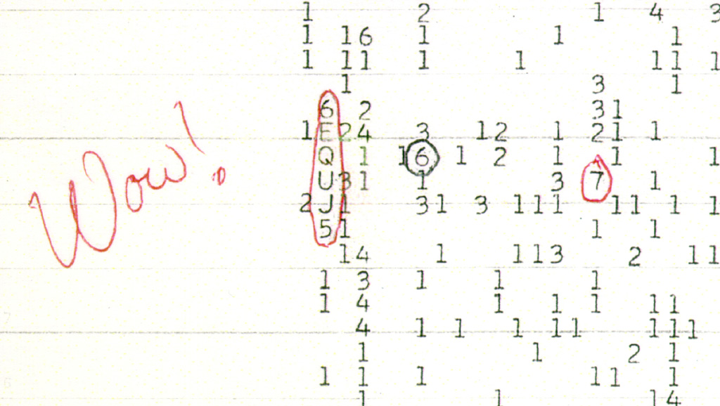 wow signal text