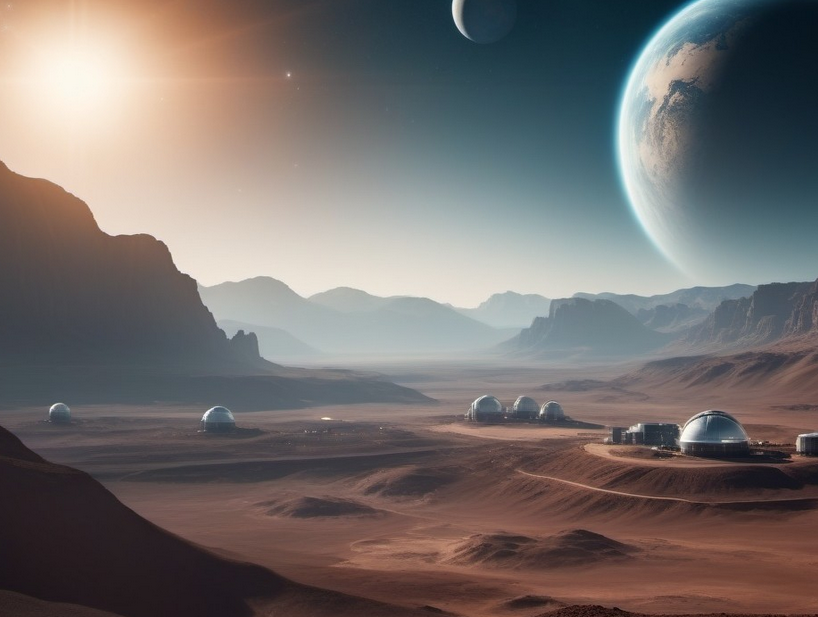 space mining colony